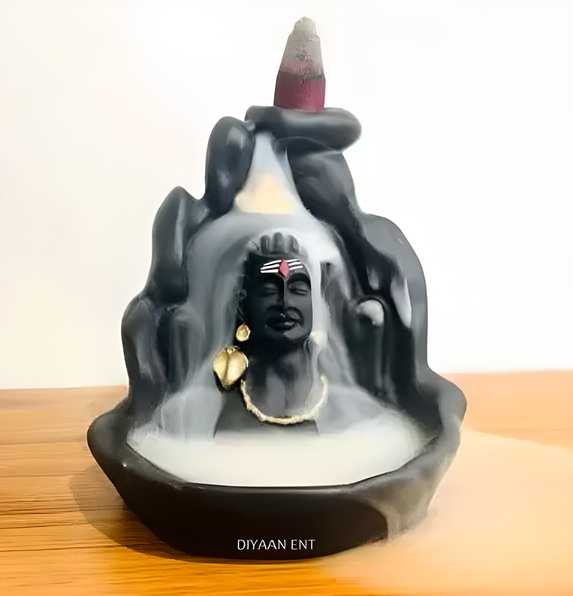 Mahadev Adiyogi Smoke Fountain | Backflow Incense Holder with 101 Cones